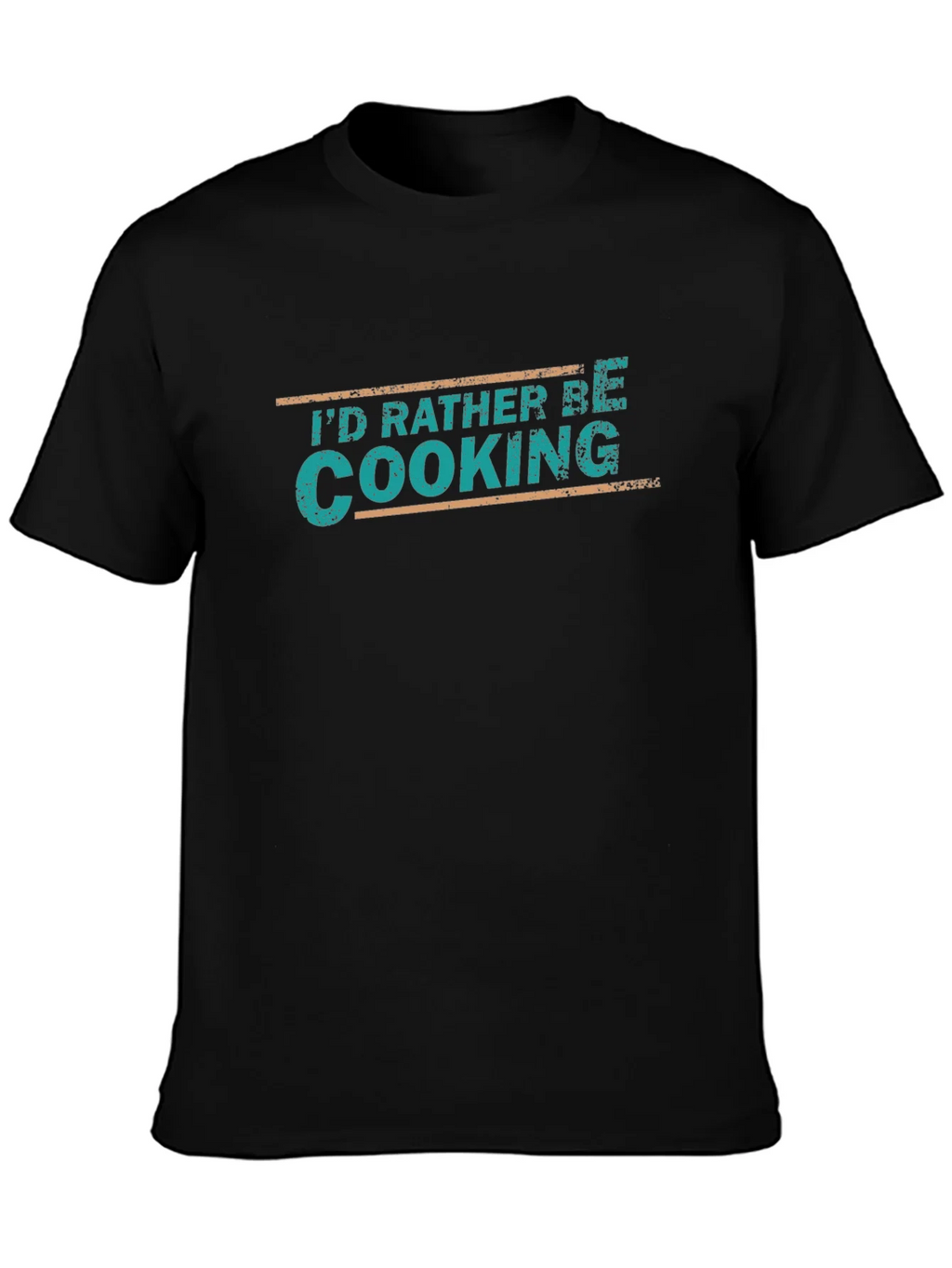 Id Rather Be Cooking Black T-Shirt product image 3