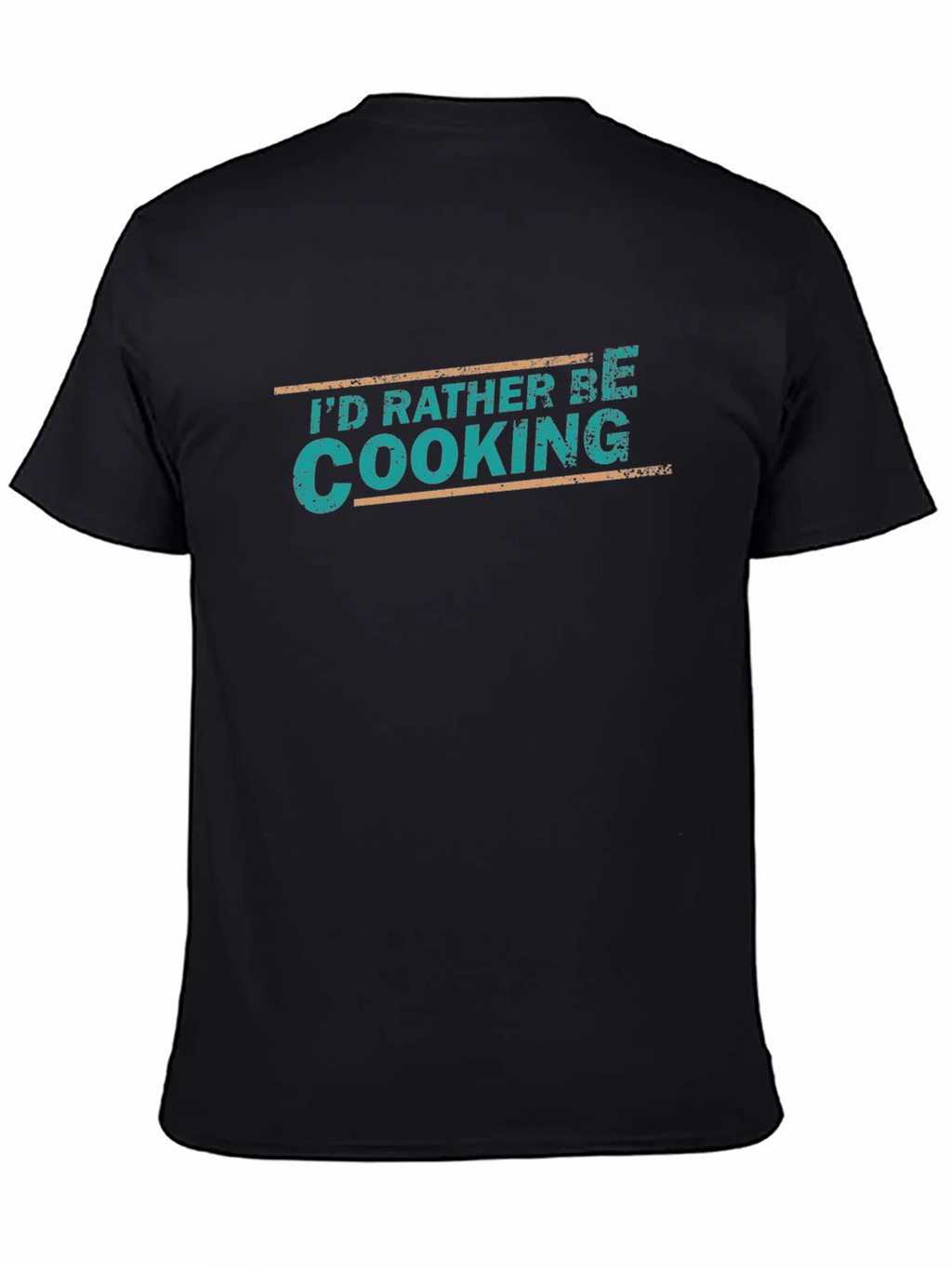 Id Rather Be Cooking Black T-Shirt product image 4