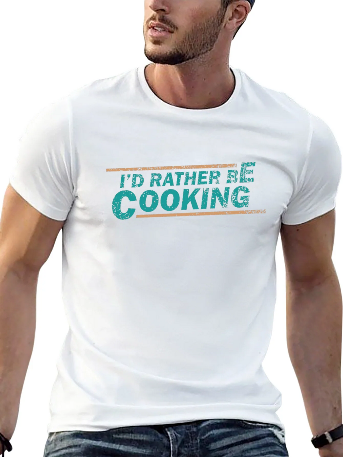 Id Rather Be Cooking Black T-Shirt product image 12