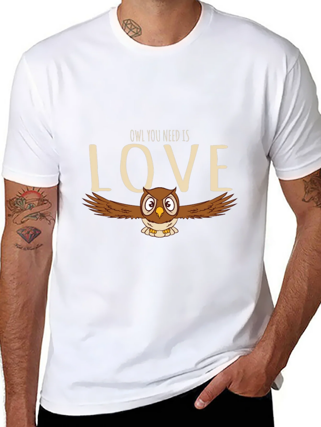 Owl You Need Is Love T-Shirt - Cute Bird Graphic Tee product image 7