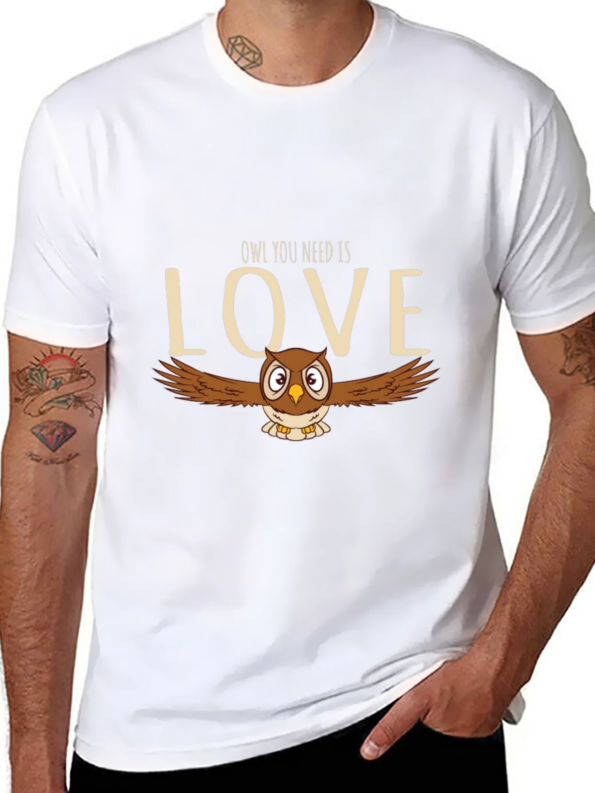 Owl You Need Is Love T-Shirt - Cute Bird Graphic Tee product image 7