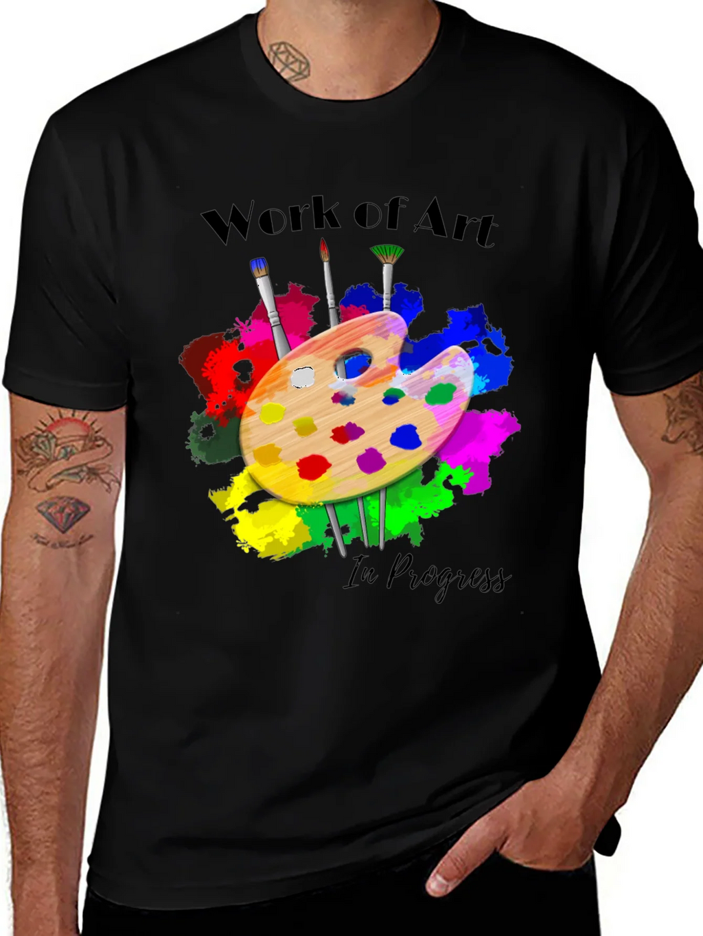 Work of Art in Progress T-Shirt - Painters Palette product image 1