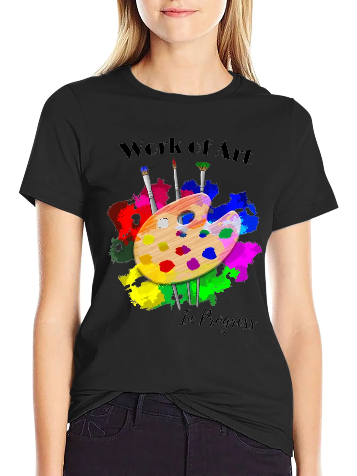 Work of Art in Progress T-Shirt - Painters Palette product image 2