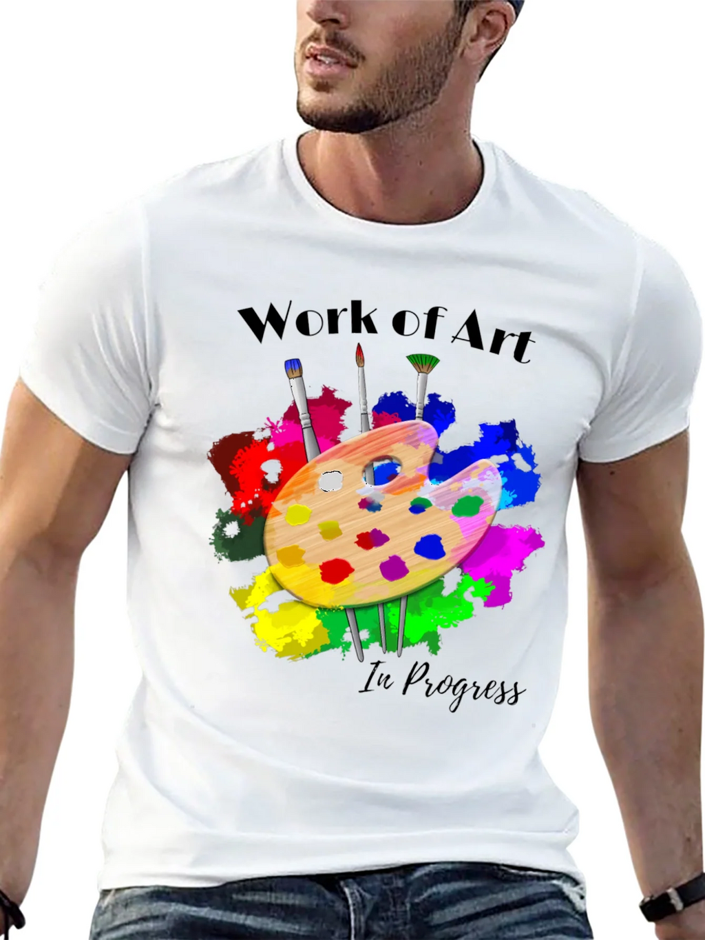 Work of Art in Progress T-Shirt - Painters Palette product image 12