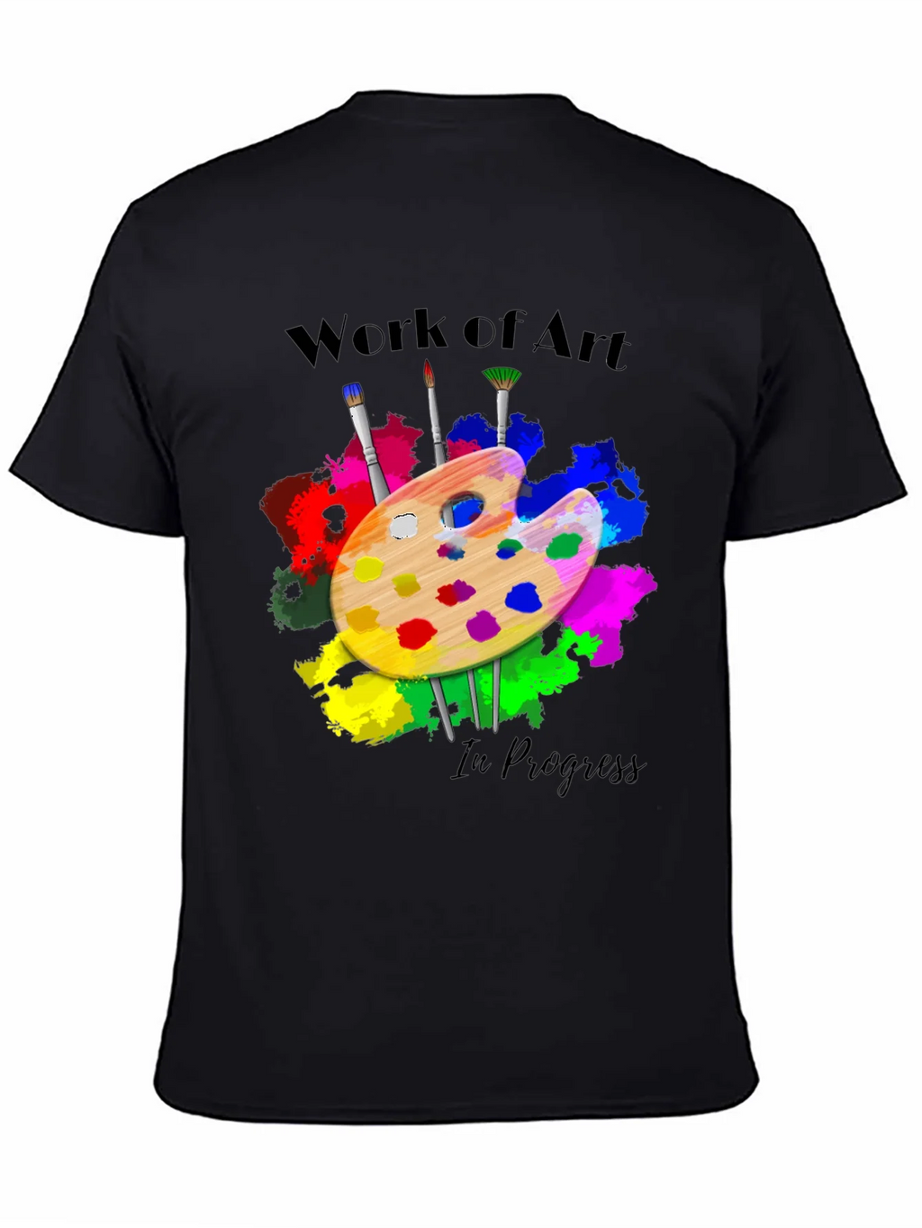 Work of Art in Progress T-Shirt - Painters Palette product image 4
