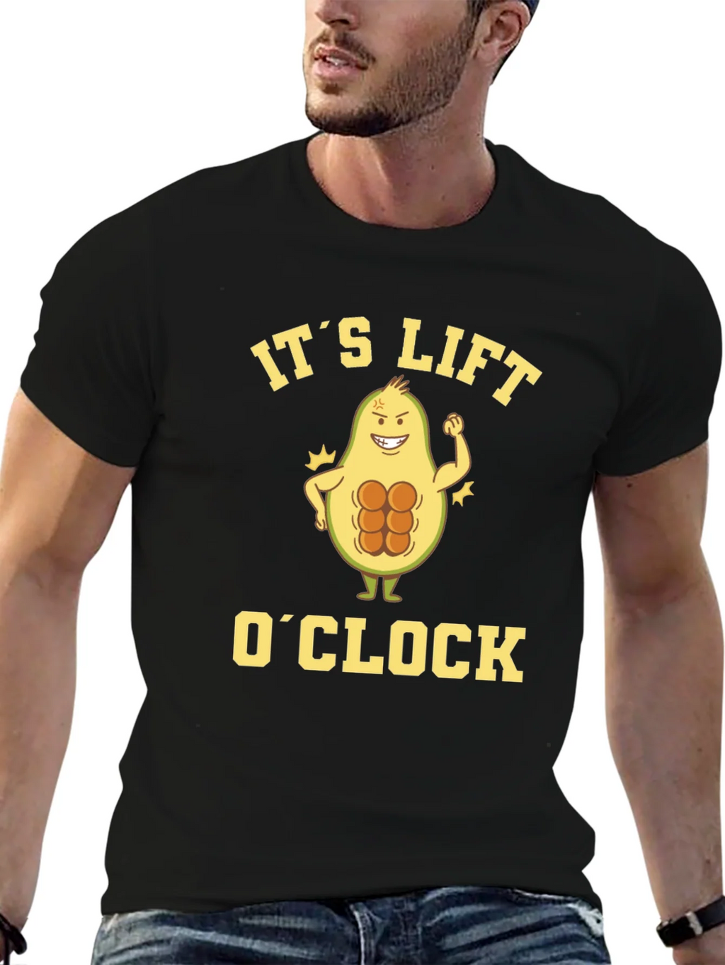 Its Lift OClock Avocado Gym T-Shirt product image 6