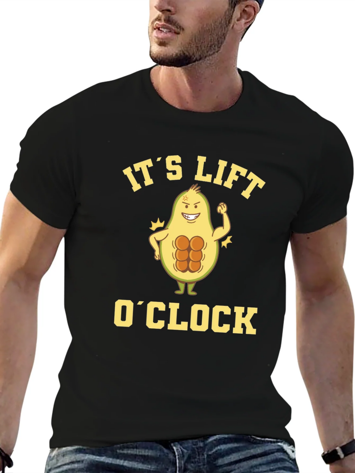 Its Lift OClock Avocado Gym T-Shirt product image 6