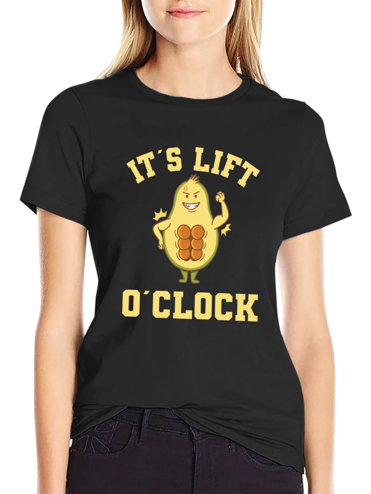 Its Lift OClock Avocado Gym T-Shirt product image 2