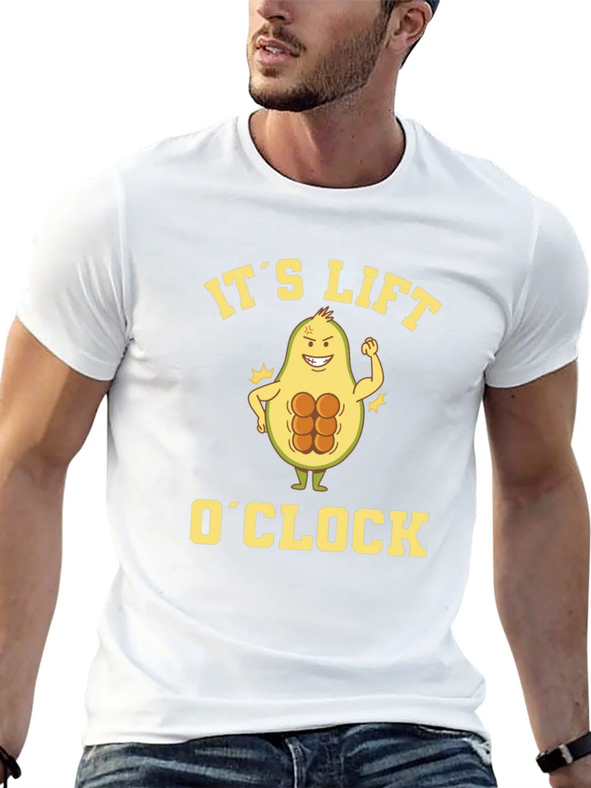 Its Lift OClock Avocado Gym T-Shirt product image 12
