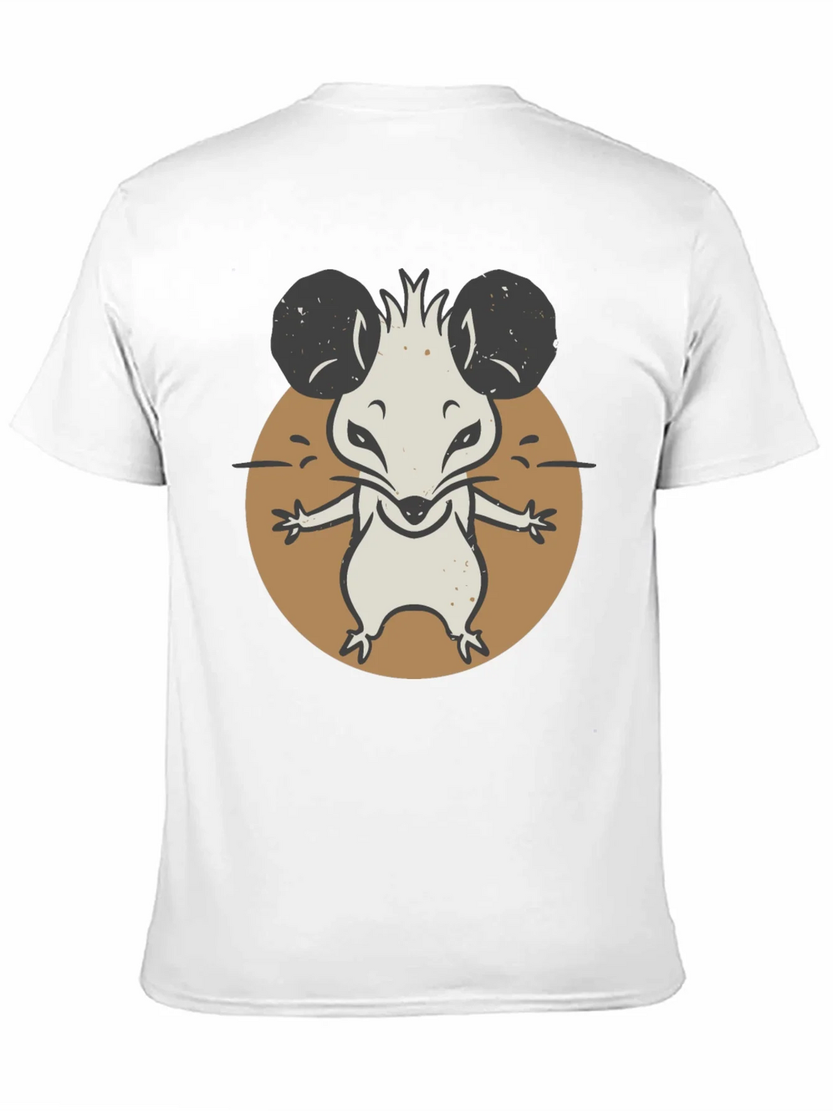 Cartoon Mouse Graphic Tee - Black Unisex T-Shirt product image 5