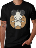 Cartoon Mouse Graphic Tee - Black Unisex T-Shirt product image 1