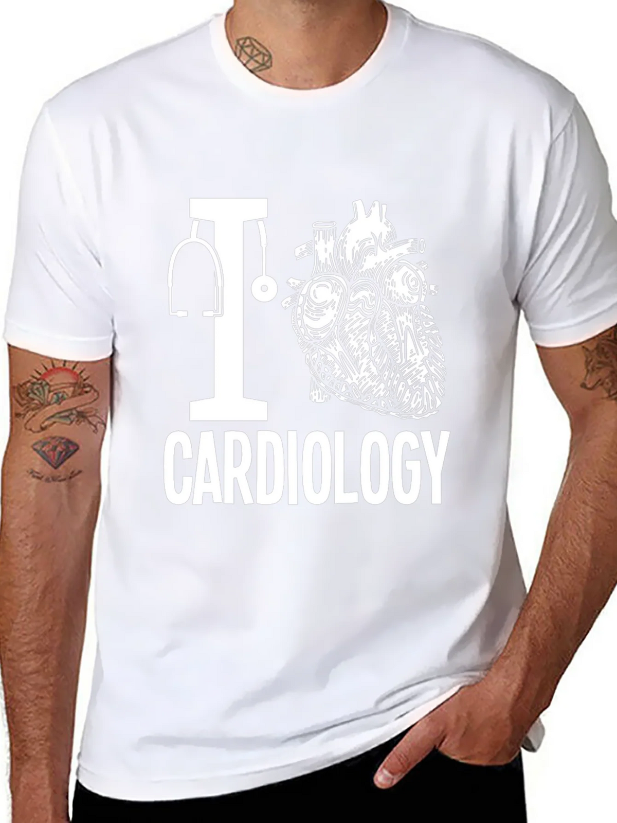 I Heart Cardiology T-Shirt - Medical Profession Tee product image 7