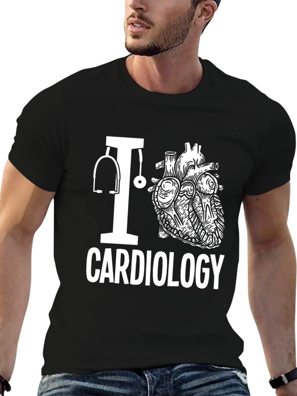 I Heart Cardiology T-Shirt - Medical Profession Tee product image 6