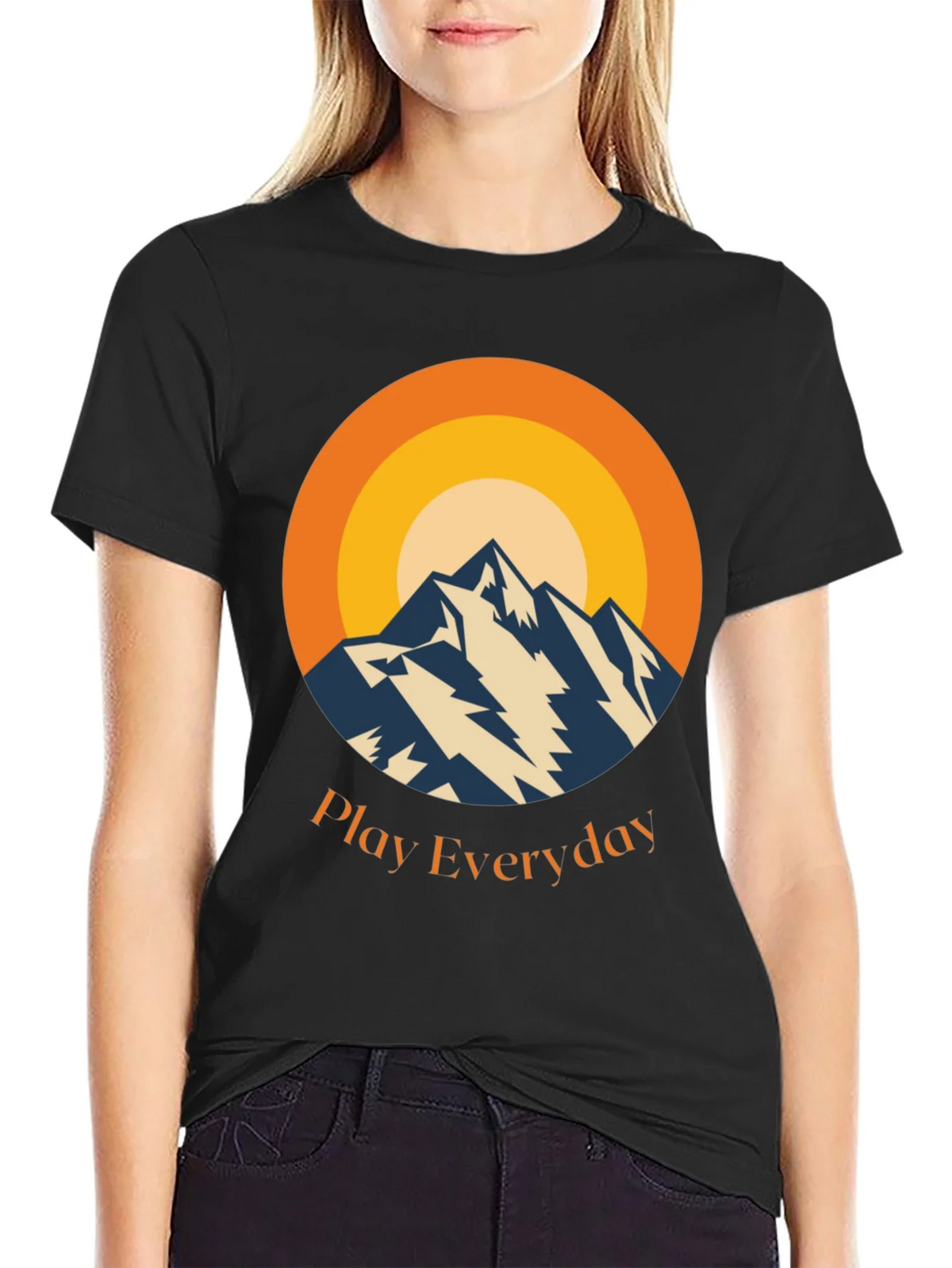 Mountain Sunset Graphic Tee - Play Everyday product image 2
