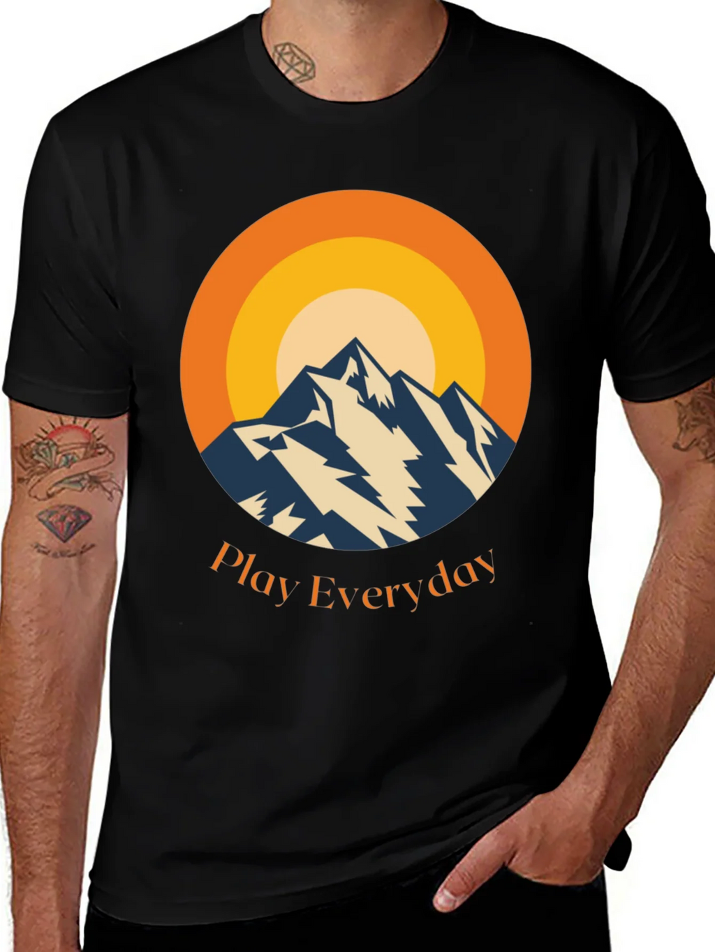 Mountain Sunset Graphic Tee - Play Everyday product image 1