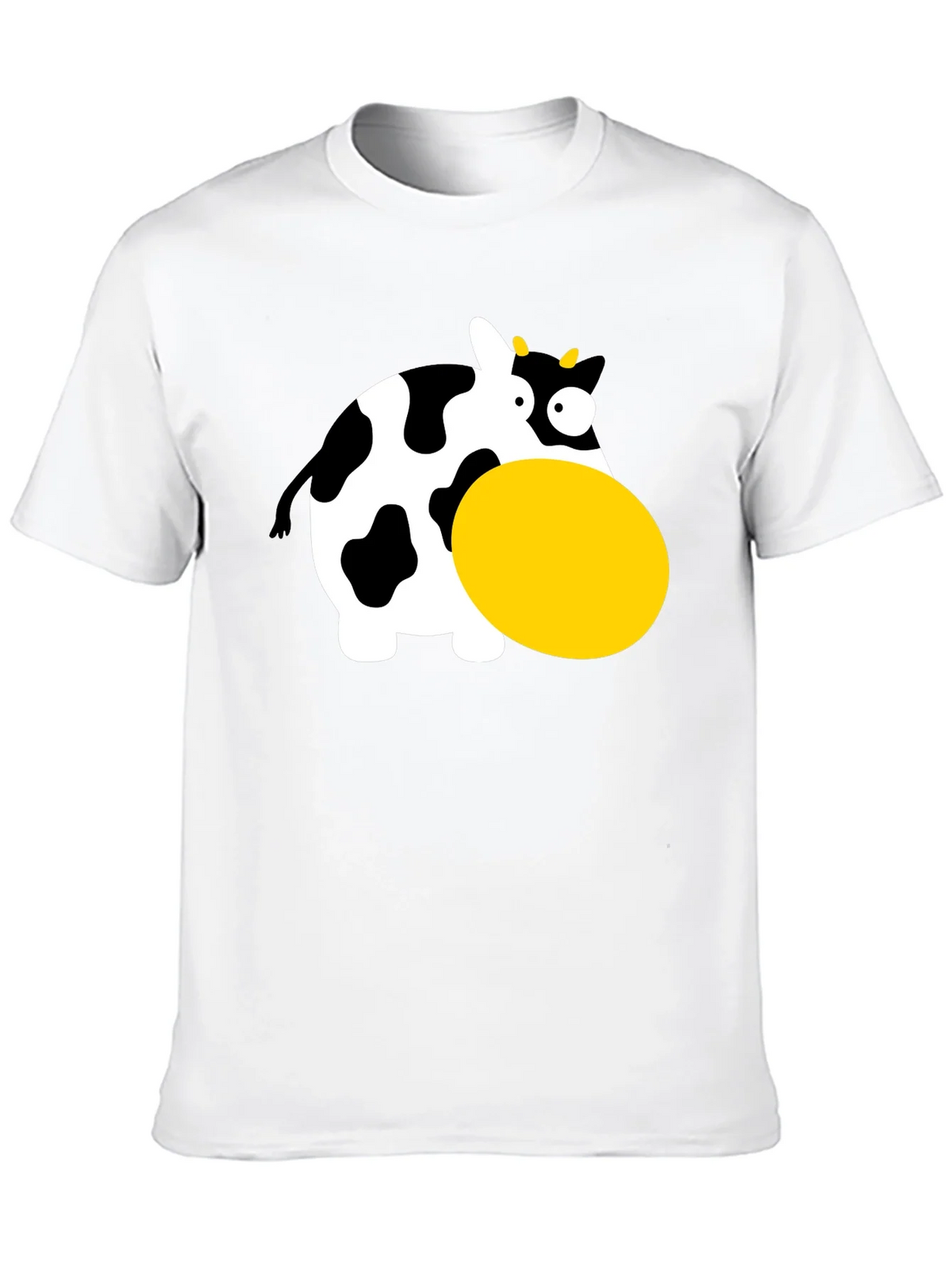 Funny Cartoon Cow Graphic T-Shirt - Black product image 9