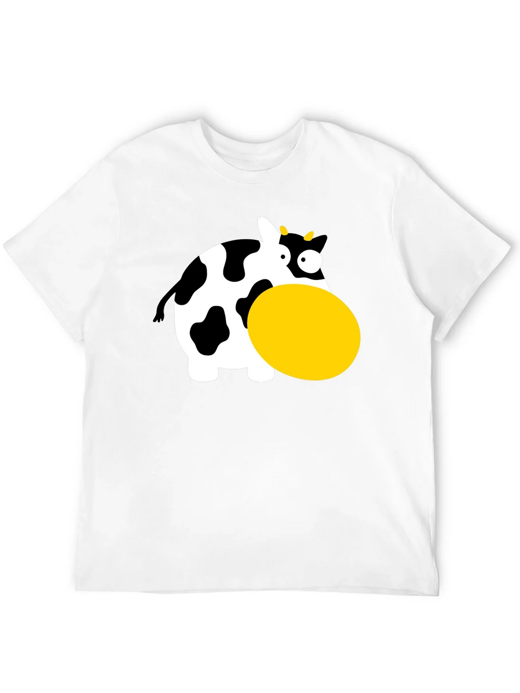 Funny Cartoon Cow Graphic T-Shirt - Black product image 11