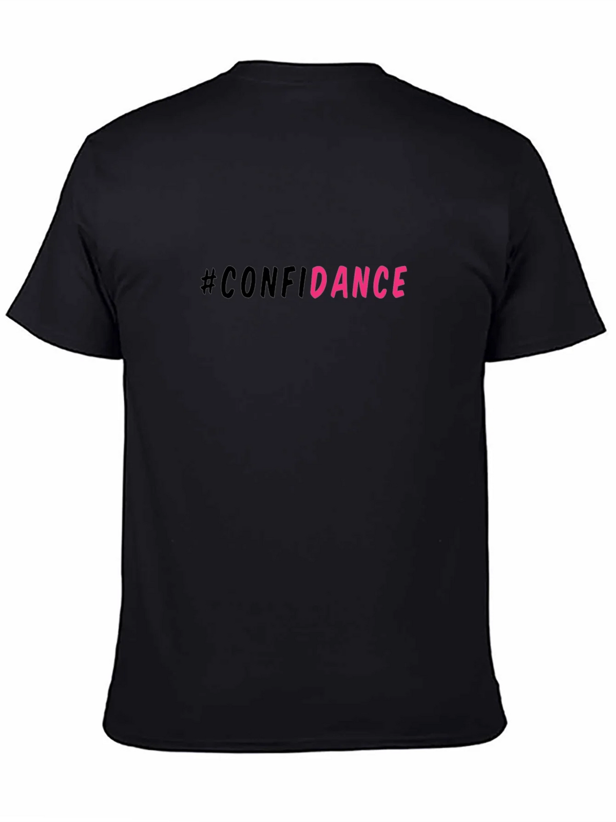 #Confidance Graphic Print Black Unisex T-Shirt product image 4