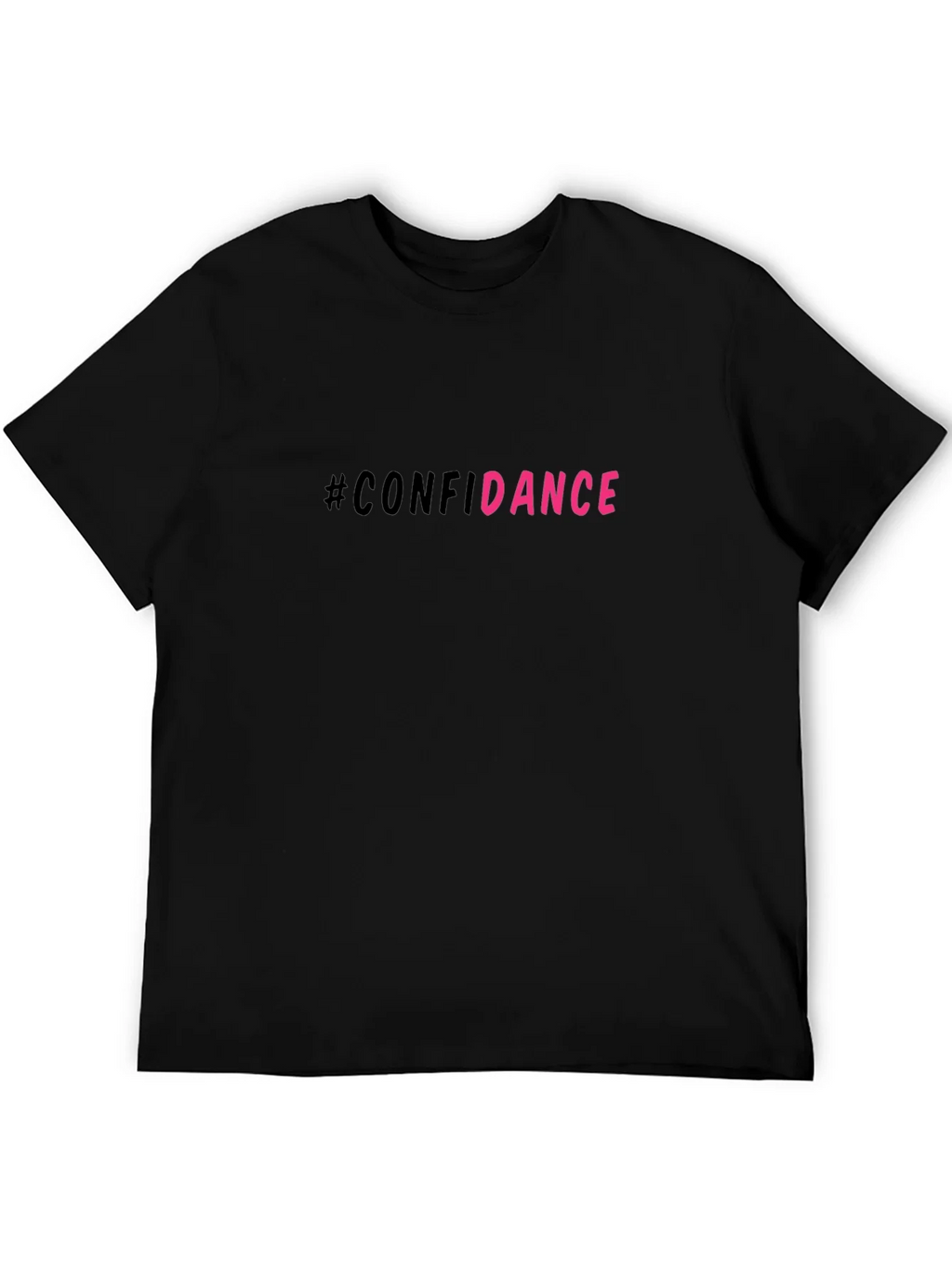 #Confidance Graphic Print Black Unisex T-Shirt product image 5