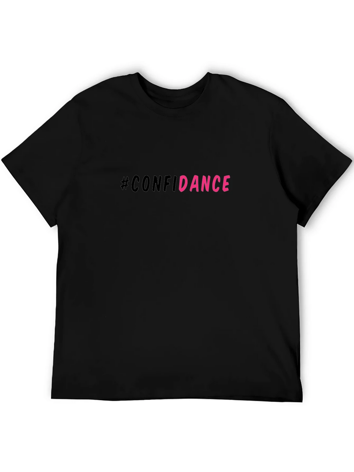 #Confidance Graphic Print Black Unisex T-Shirt product image 5