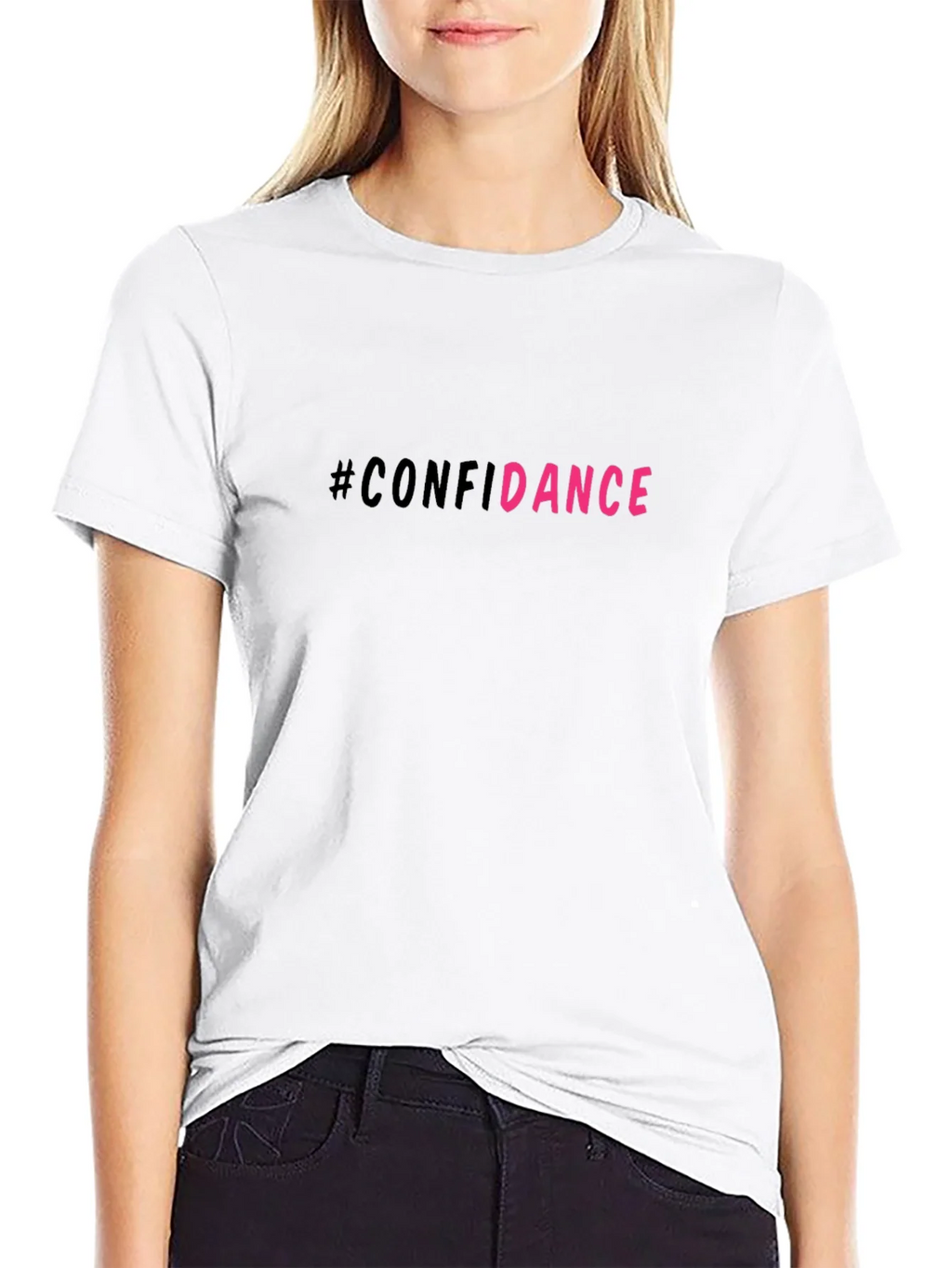 #Confidance Graphic Print Black Unisex T-Shirt product image 8