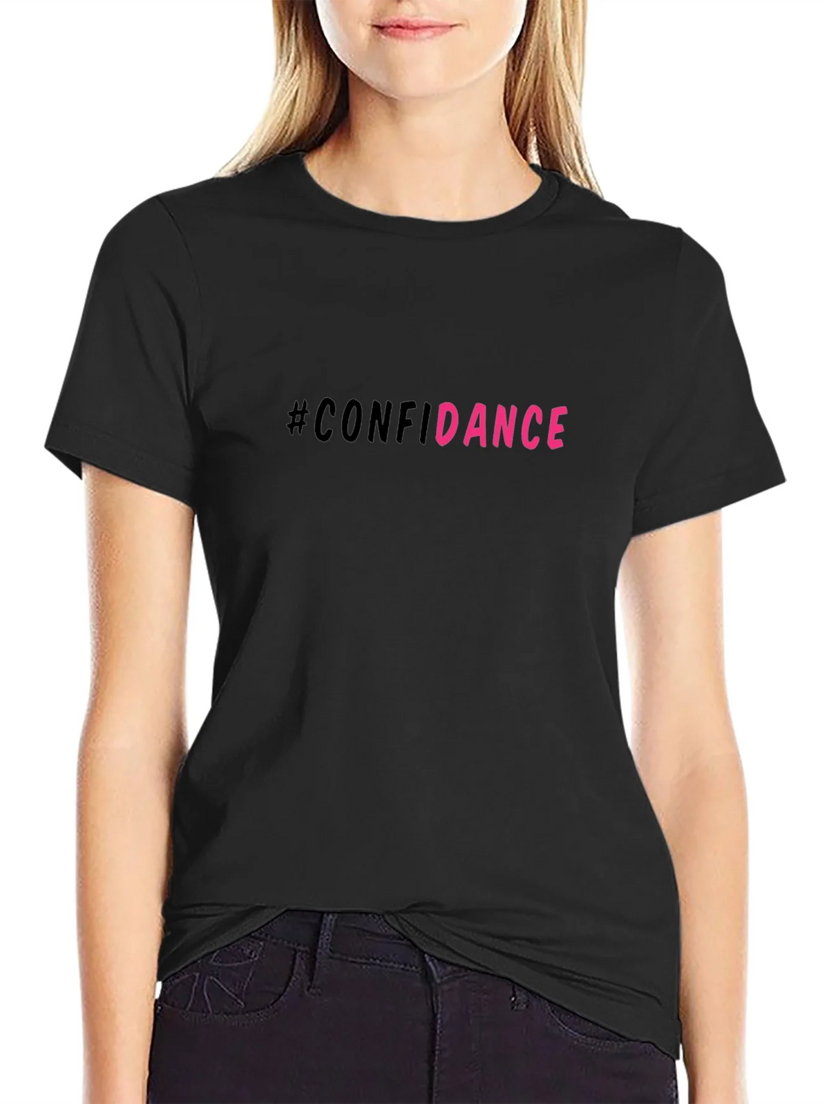 #Confidance Graphic Print Black Unisex T-Shirt product image 2