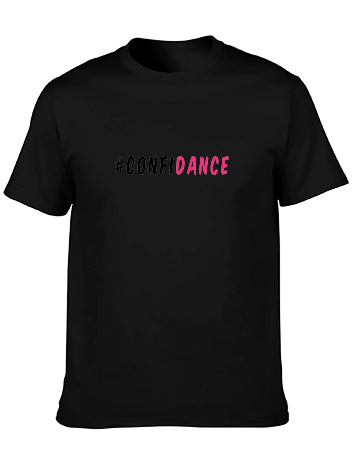 #Confidance Graphic Print Black Unisex T-Shirt product image 3