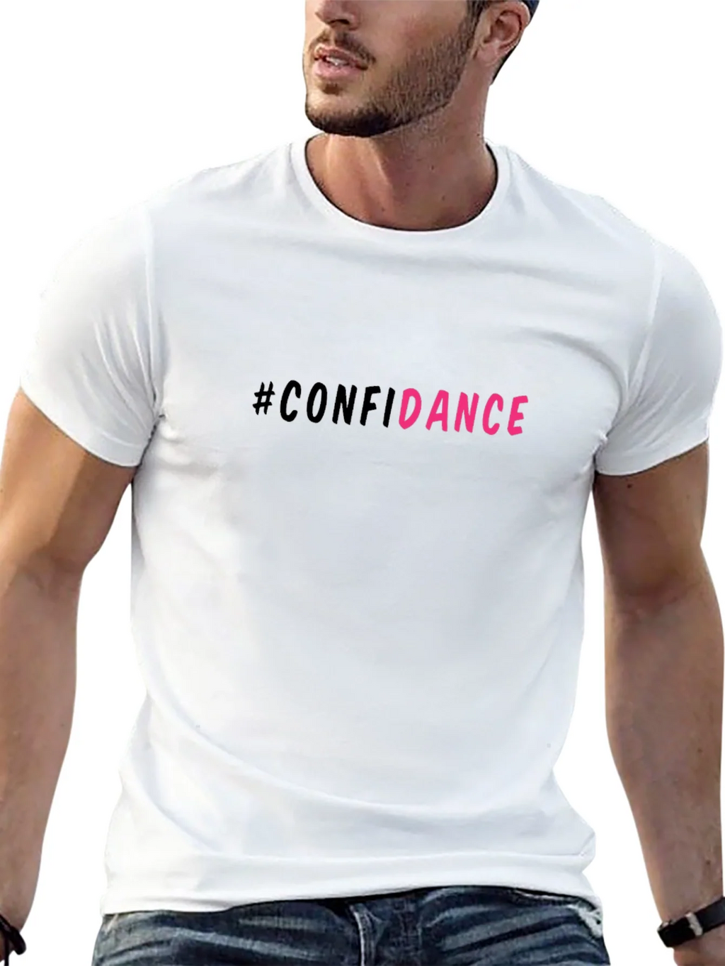 #Confidance Graphic Print Black Unisex T-Shirt product image 12