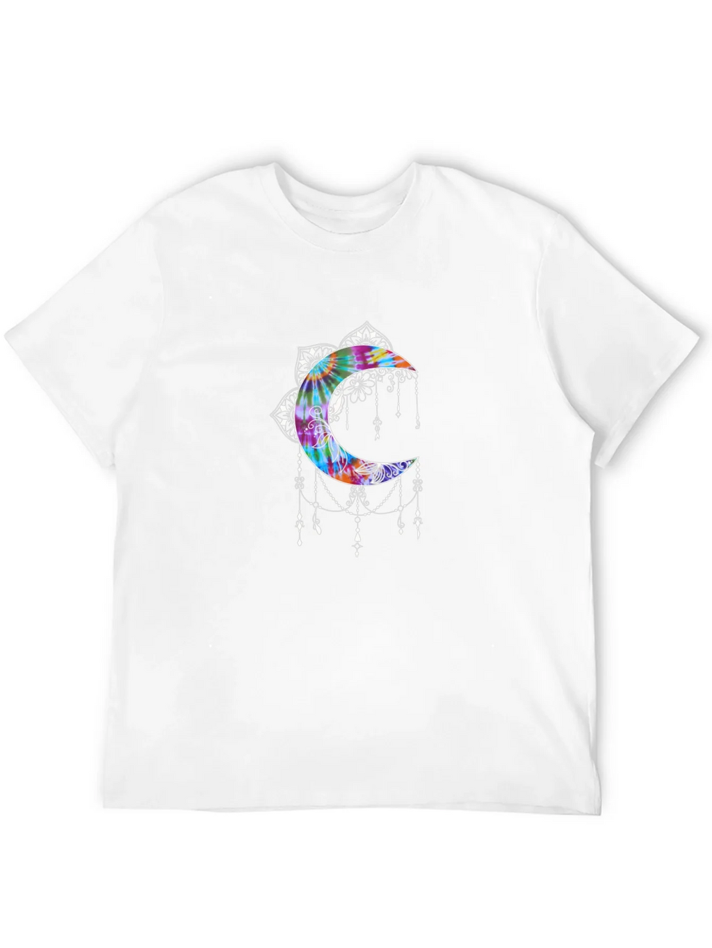 Tie-Dye Moon Mandala Graphic Tee product image 11