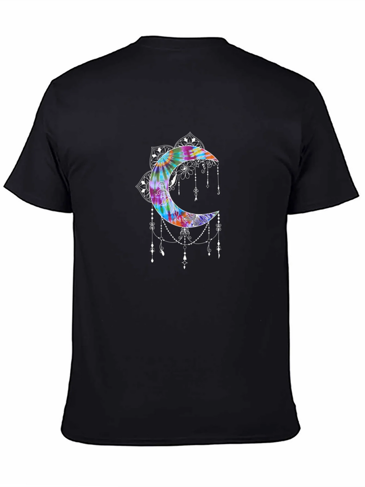 Tie-Dye Moon Mandala Graphic Tee product image 4