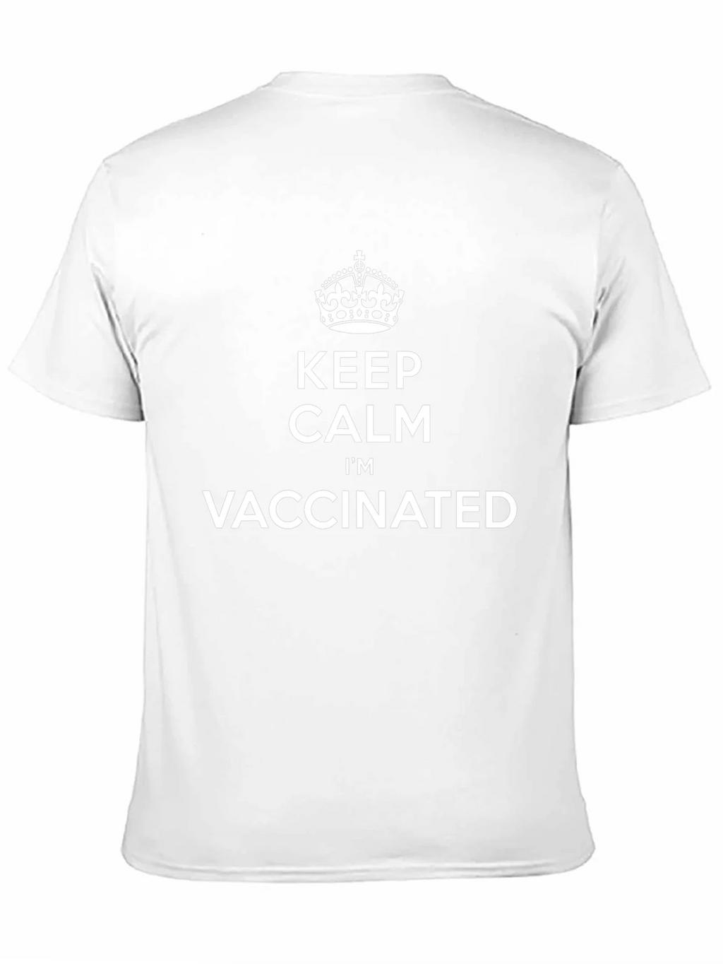 Keep Calm Im Vaccinated Black T-Shirt product image 10
