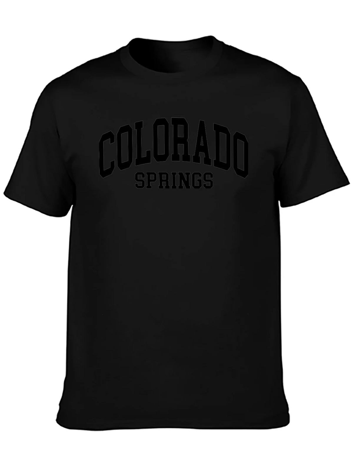 Colorado Springs Black Graphic T-Shirt product image 3