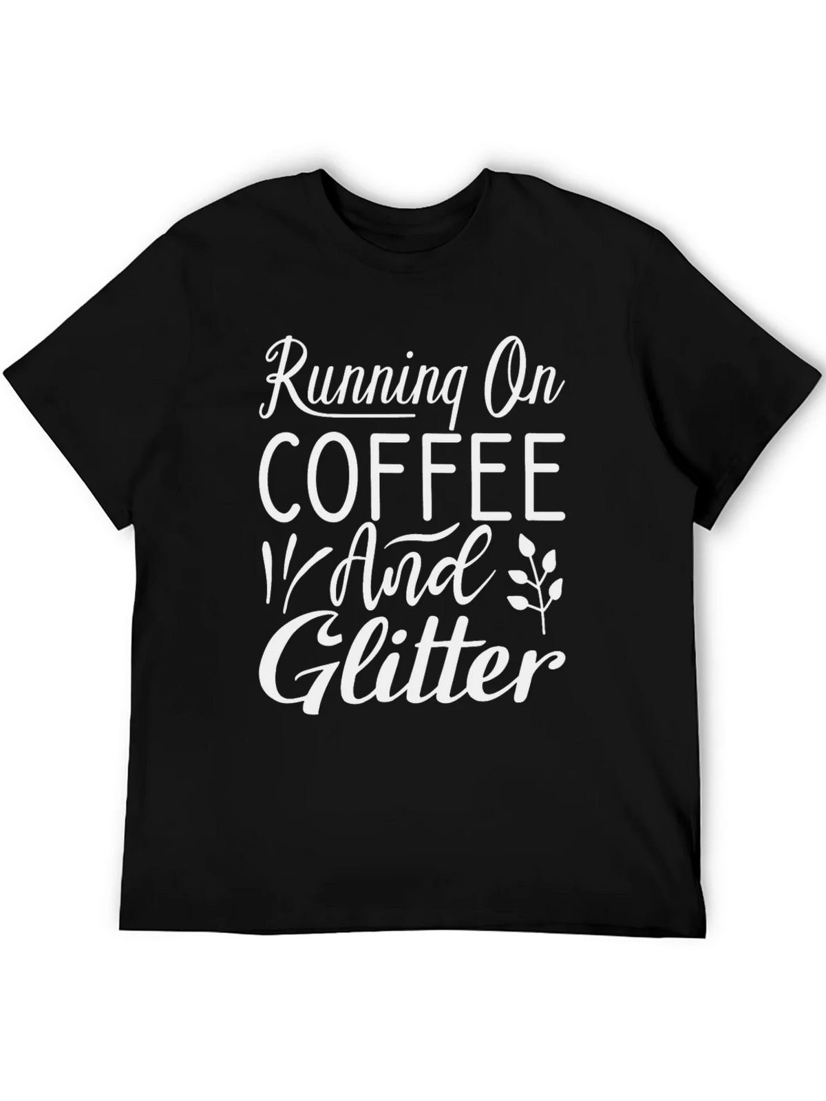 Coffee & Glitter Black Graphic Tee product image 5