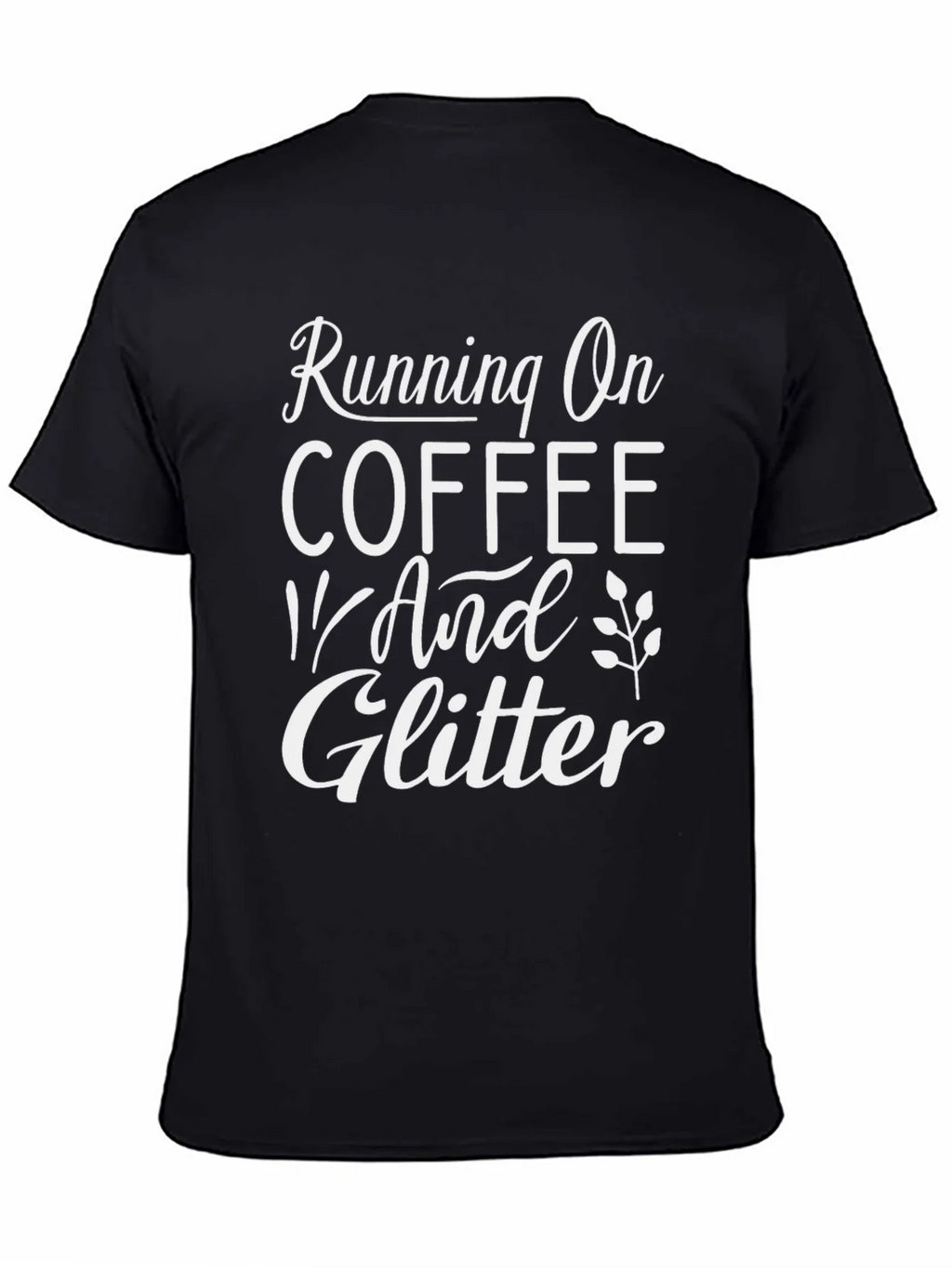Coffee & Glitter Black Graphic Tee product image 4