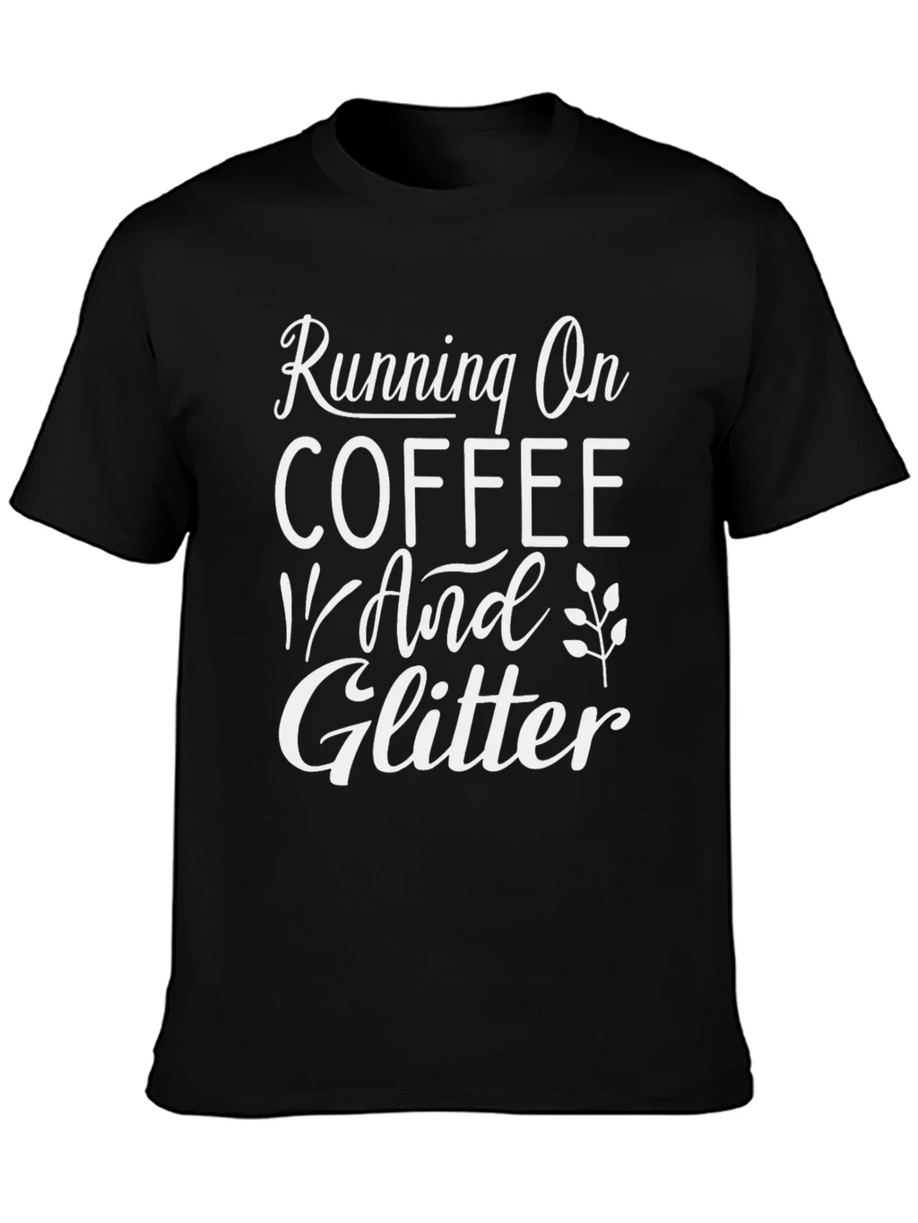 Coffee & Glitter Black Graphic Tee product image 3