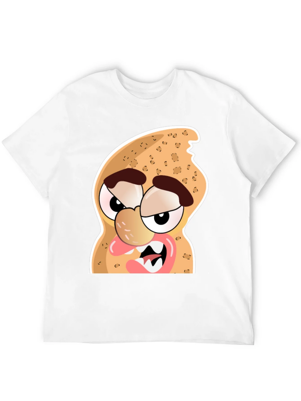 Funny Peanut Cartoon Graphic Black T-Shirt product image 11
