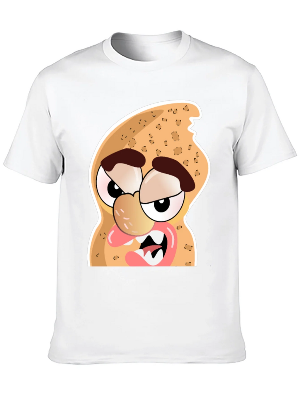 Funny Peanut Cartoon Graphic Black T-Shirt product image 9