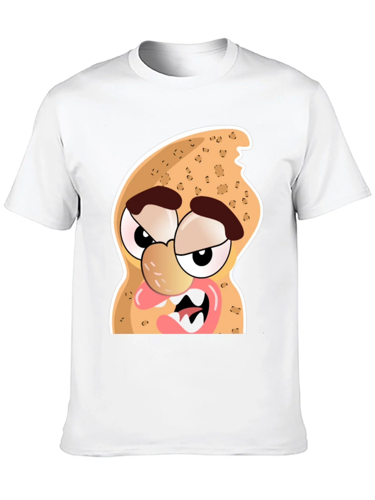 Funny Peanut Cartoon Graphic Black T-Shirt product image 9