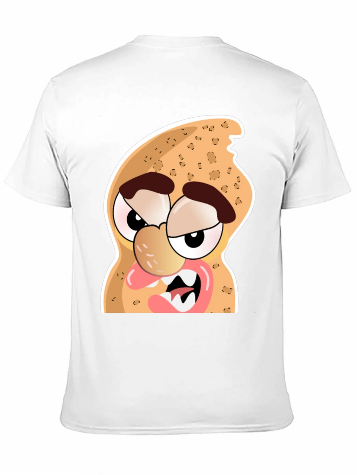 Funny Peanut Cartoon Graphic Black T-Shirt product image 10