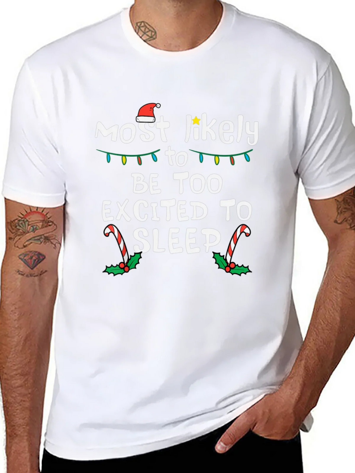 Funny Christmas T-Shirt - Most Likely To Be Too Excited To product image 7