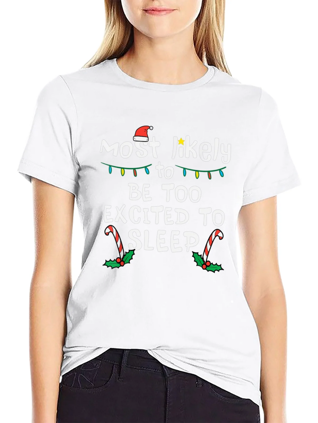 Funny Christmas T-Shirt - Most Likely To Be Too Excited To product image 8