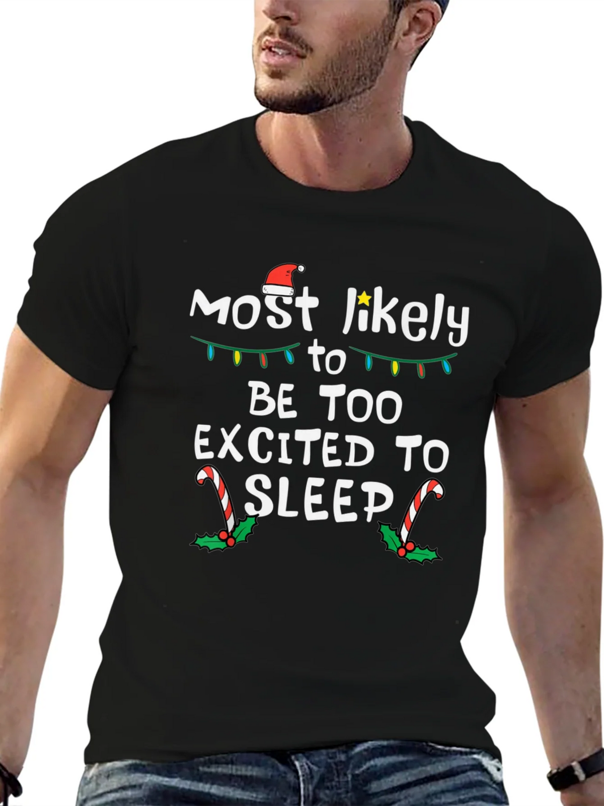 Funny Christmas T-Shirt - Most Likely To Be Too Excited To product image 6