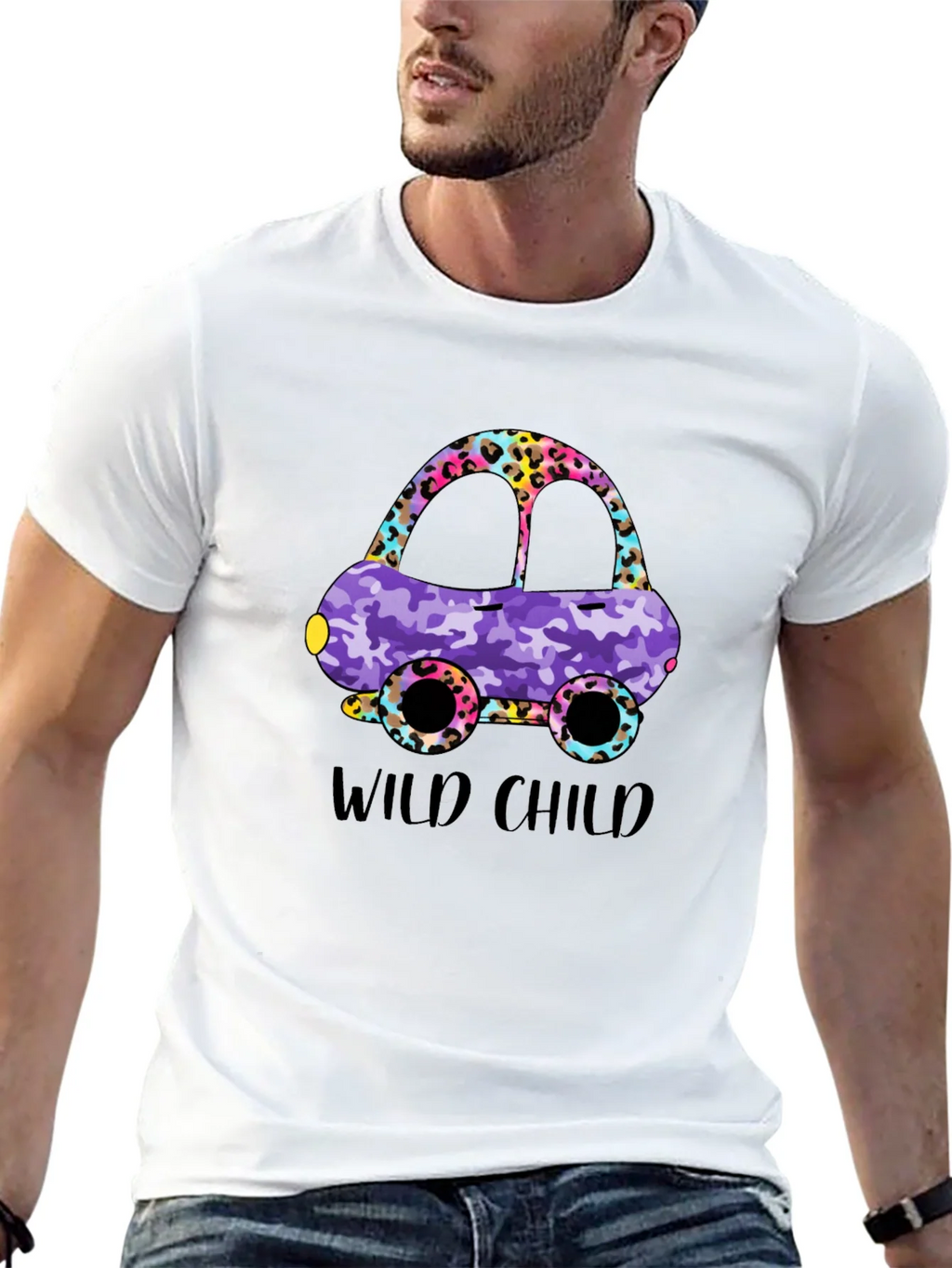 Wild Child Car Graphic T-Shirt - Fun Design product image 12