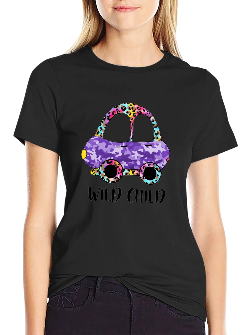 Wild Child Car Graphic T-Shirt - Fun Design product image 2