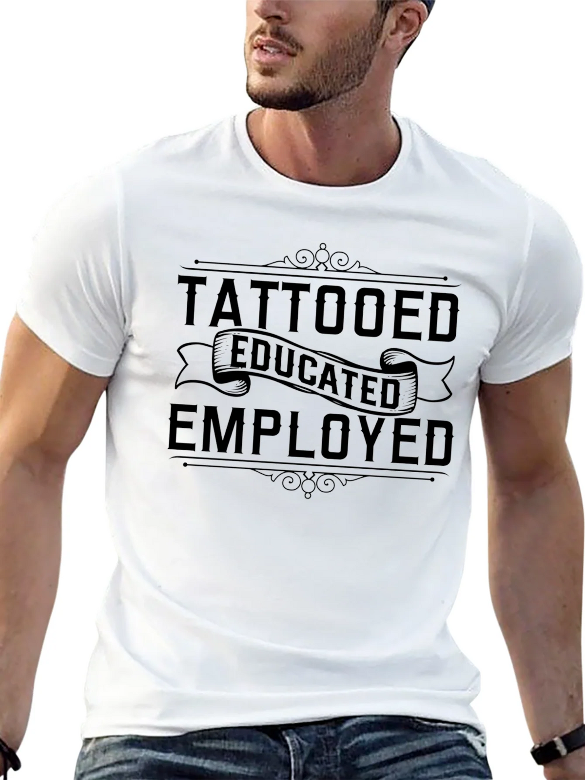 Tattooed Educated Employed Graphic T-Shirt product image 12
