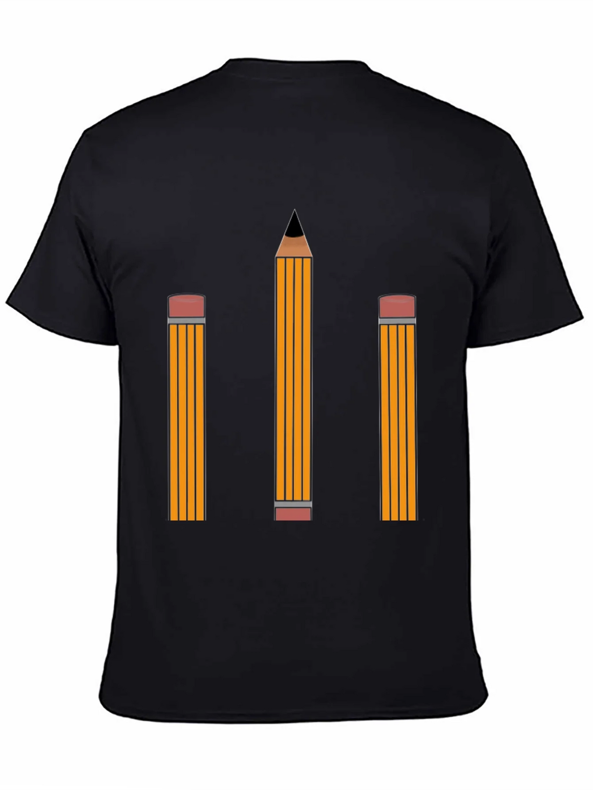 Pencil Graphic Tee - Black Cotton Shirt product image 4
