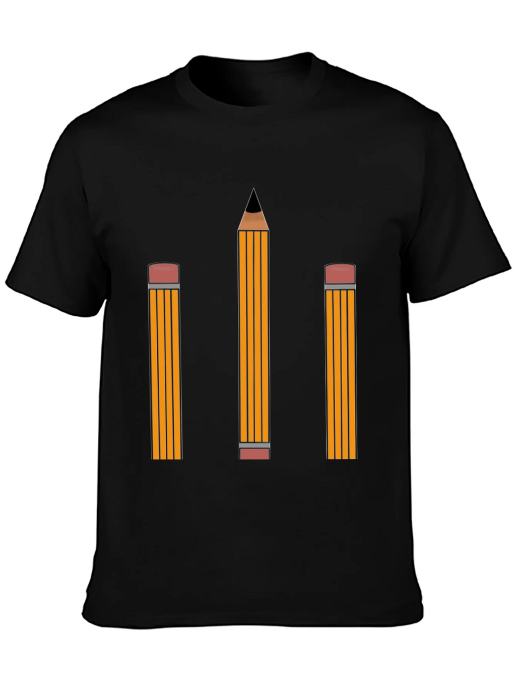 Pencil Graphic Tee - Black Cotton Shirt product image 3