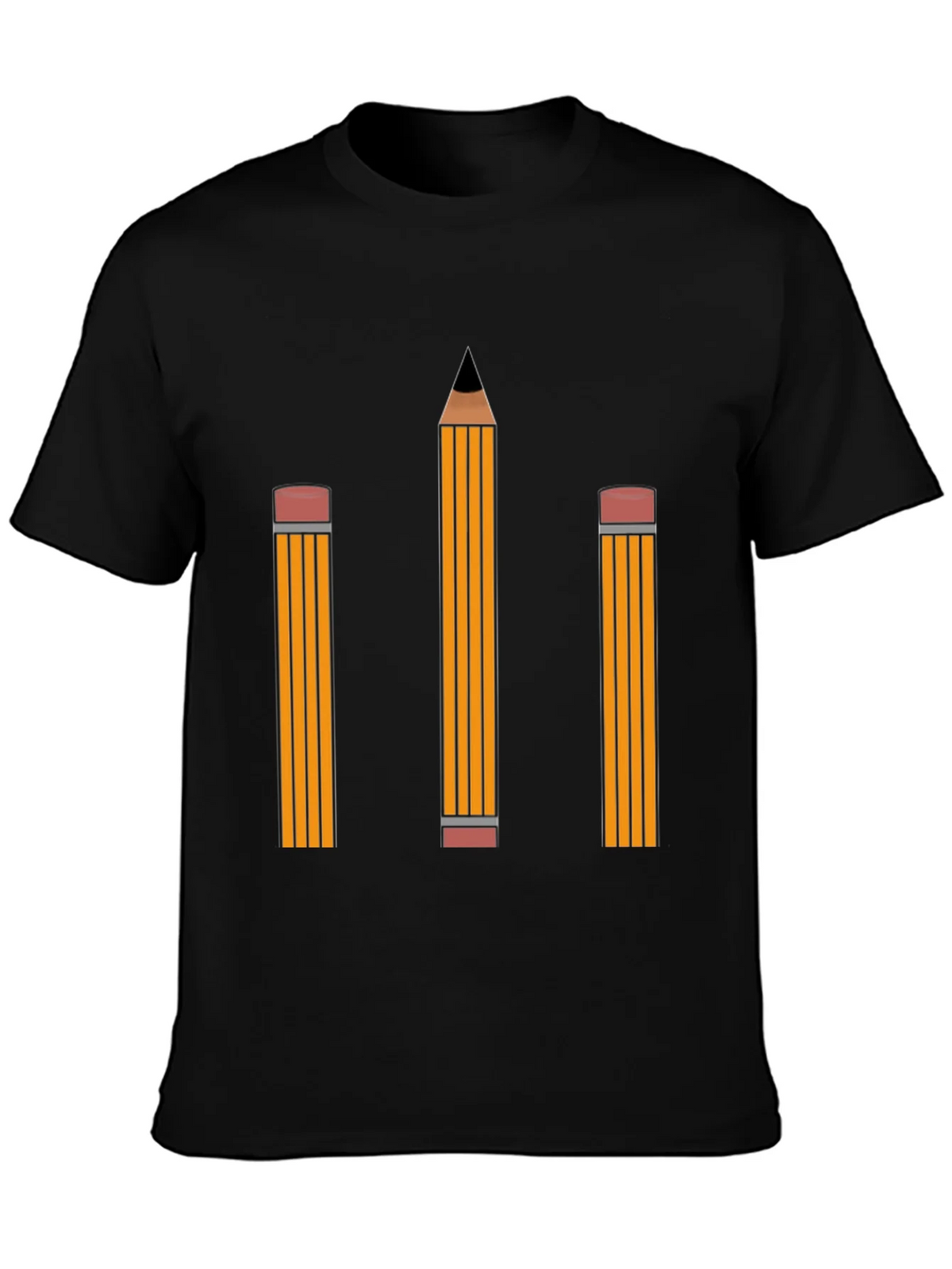 Pencil Graphic Tee - Black Cotton Shirt product image 3