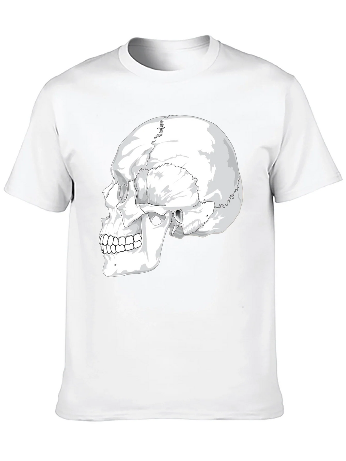 Anatomical Skull Graphic Tee - Black Cotton product image 9
