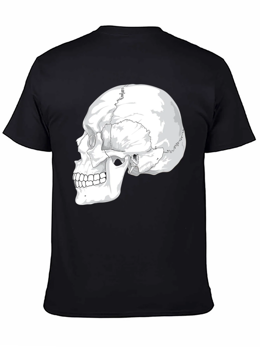 Anatomical Skull Graphic Tee - Black Cotton product image 4